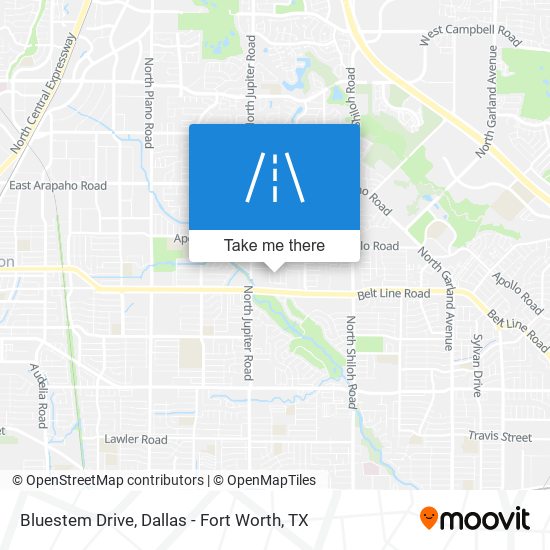 Mapa de Bluestem Drive