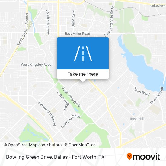 Bowling Green Drive map