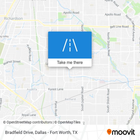 Mapa de Bradfield Drive