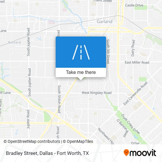 Mapa de Bradley Street
