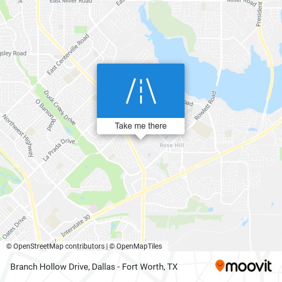 Branch Hollow Drive map