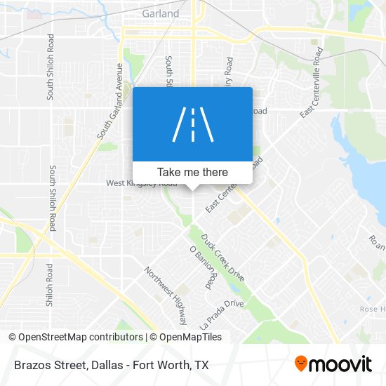Brazos Street map