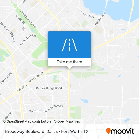 Mapa de Broadway Boulevard