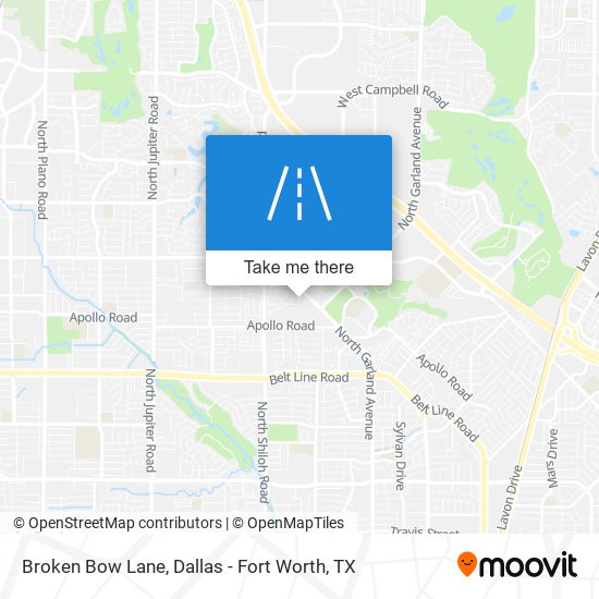 Broken Bow Lane map