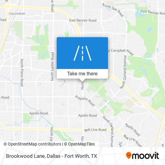 Brookwood Lane map