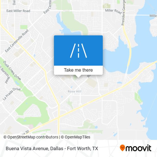 Buena Vista Avenue map
