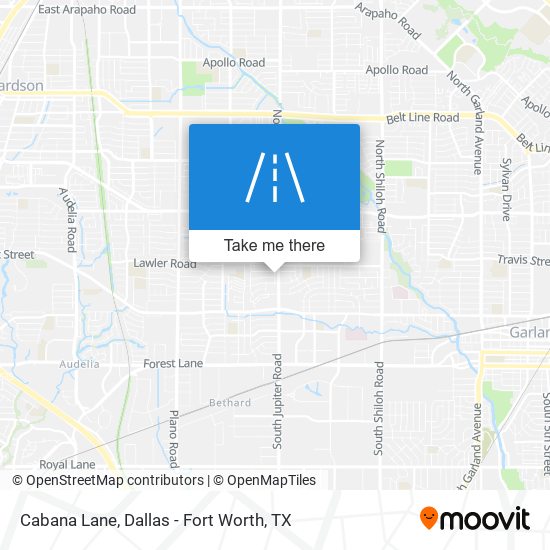 Mapa de Cabana Lane