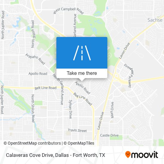 Mapa de Calaveras Cove Drive