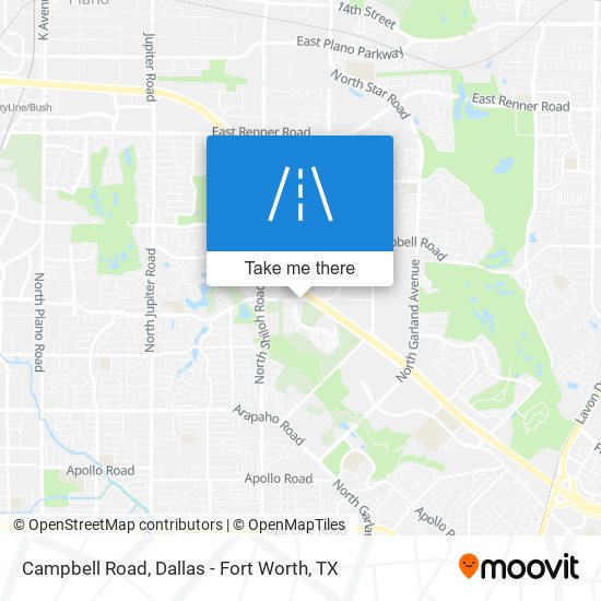 Campbell Road map