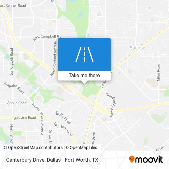 Mapa de Canterbury Drive