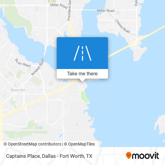 Captains Place map