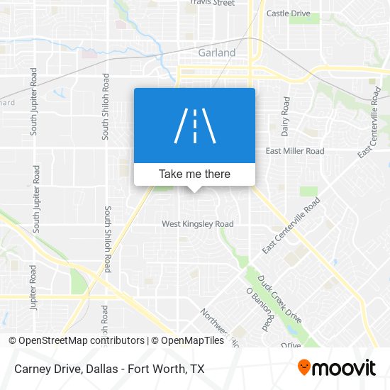 Carney Drive map