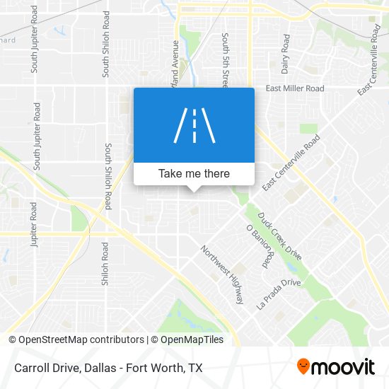 Carroll Drive map