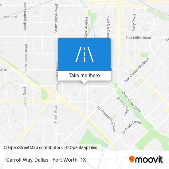 Carroll Way map