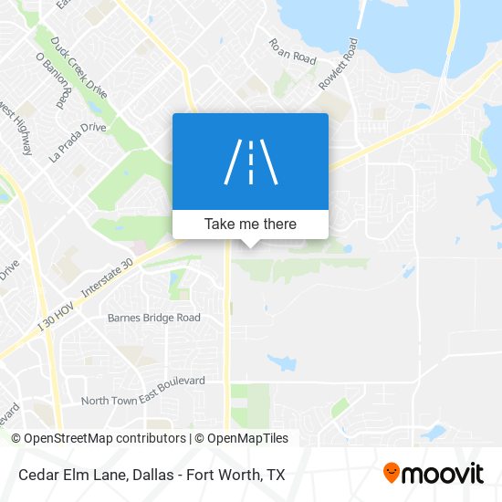 Cedar Elm Lane map
