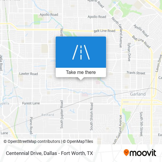 Centennial Drive map
