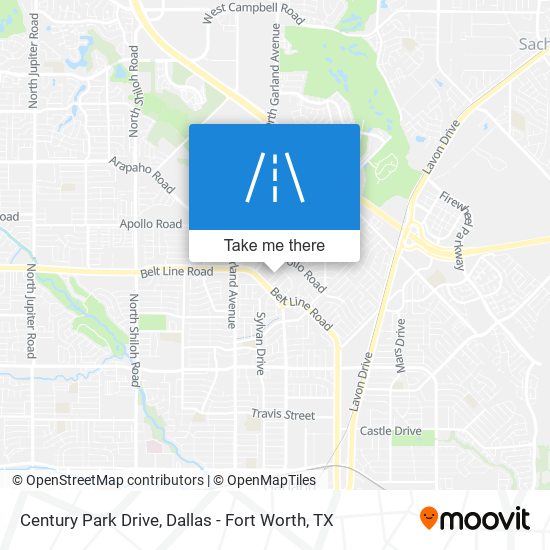 Mapa de Century Park Drive