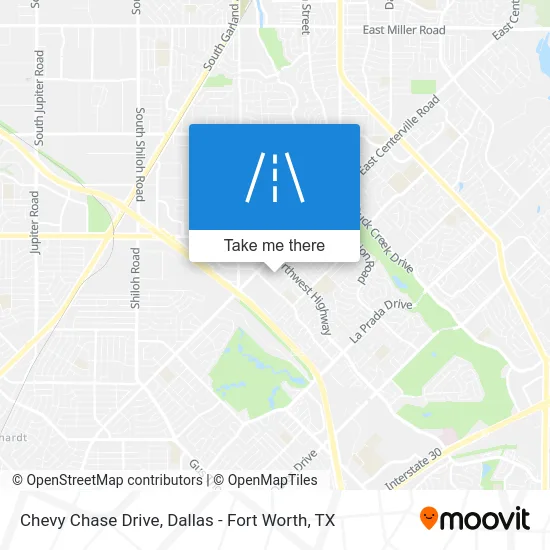 Chevy Chase Drive map