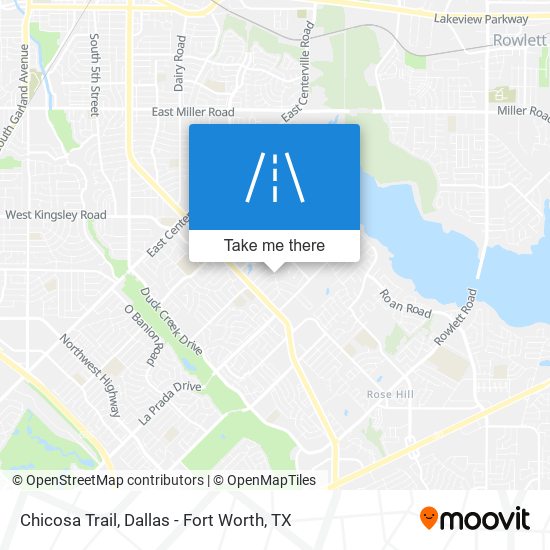 Chicosa Trail map