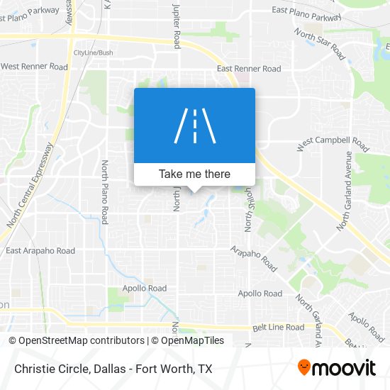 Christie Circle map