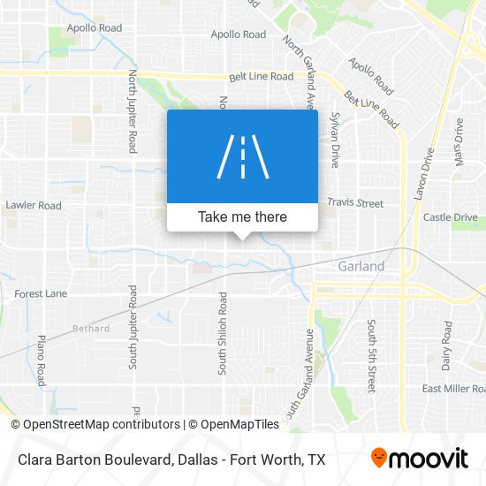 Clara Barton Boulevard map