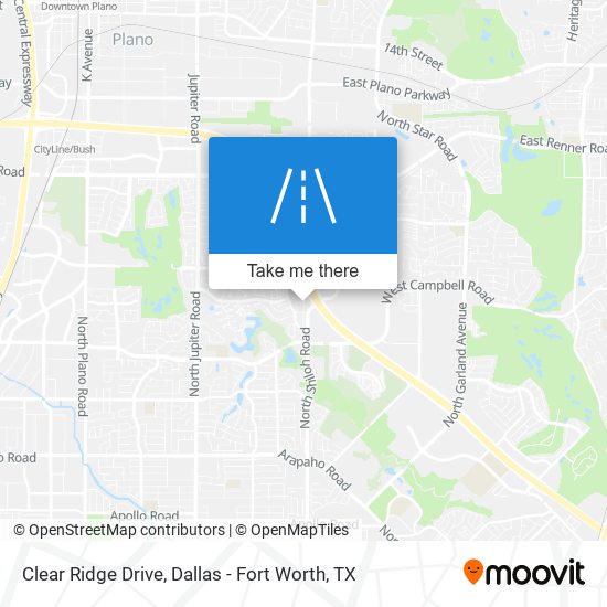 Clear Ridge Drive map