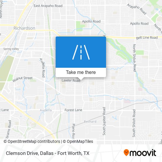 Mapa de Clemson Drive