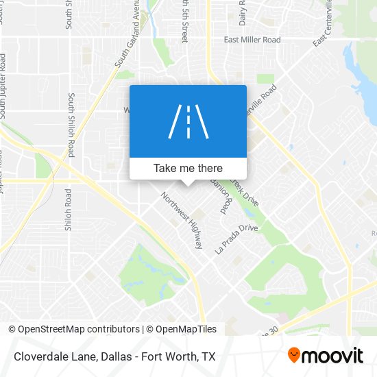 Cloverdale Lane map
