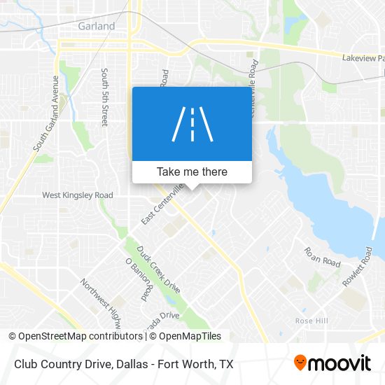Club Country Drive map