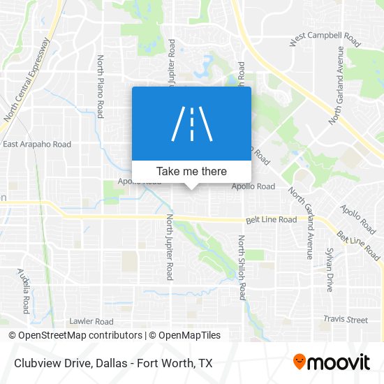 Clubview Drive map