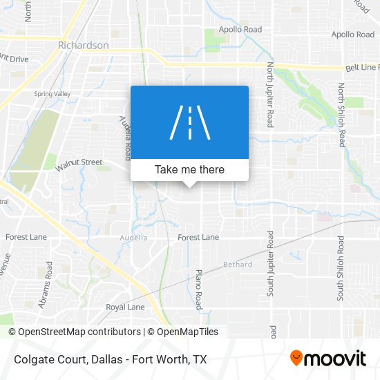 Colgate Court map