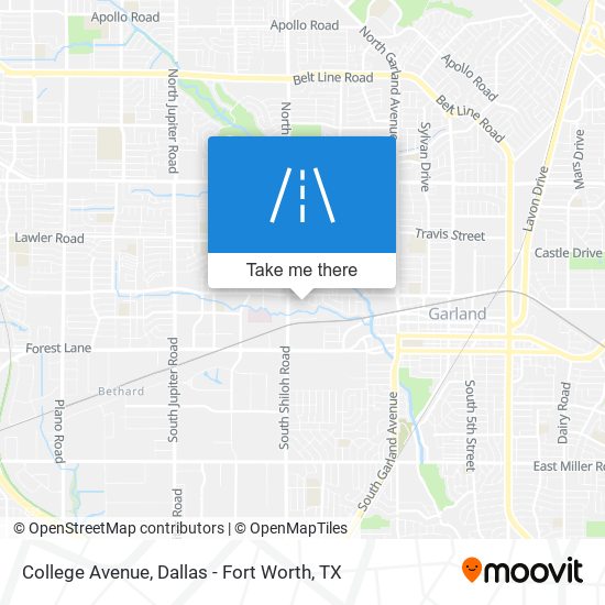 College Avenue map