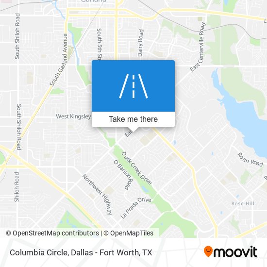 Columbia Circle map