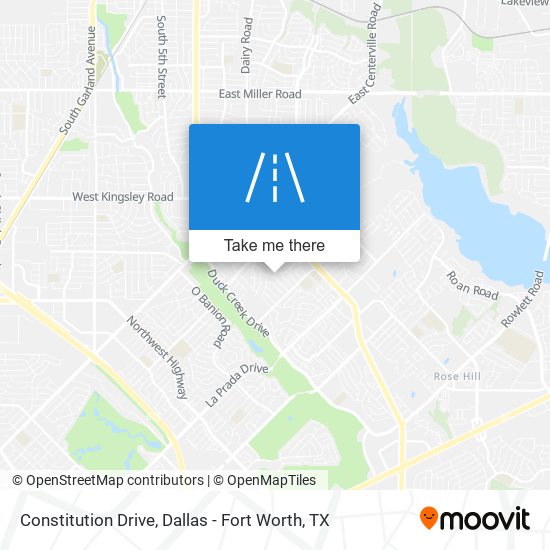 Mapa de Constitution Drive