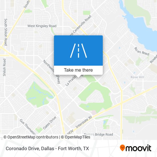 Coronado Drive map
