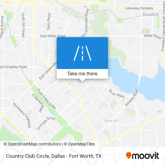 Mapa de Country Club Circle