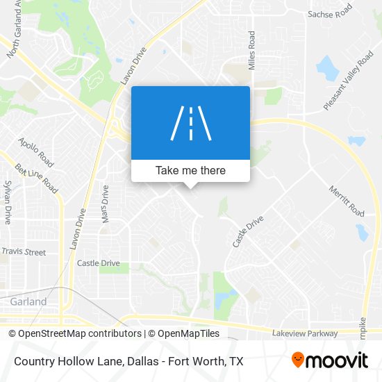 Country Hollow Lane map