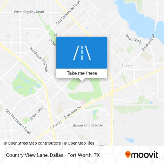 Country View Lane map