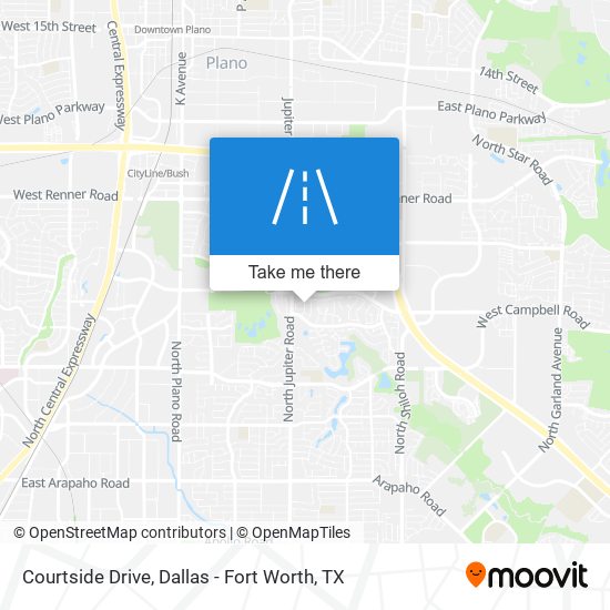 Courtside Drive map