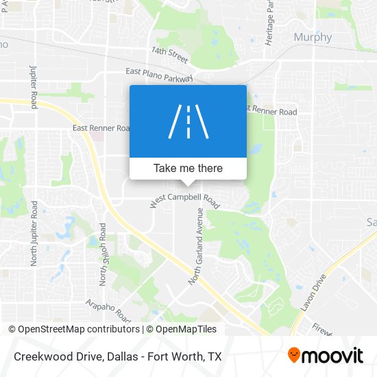 Mapa de Creekwood Drive