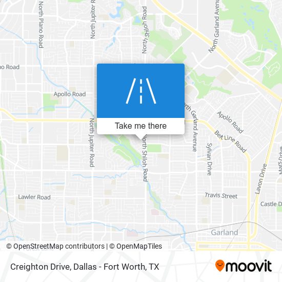 Creighton Drive map