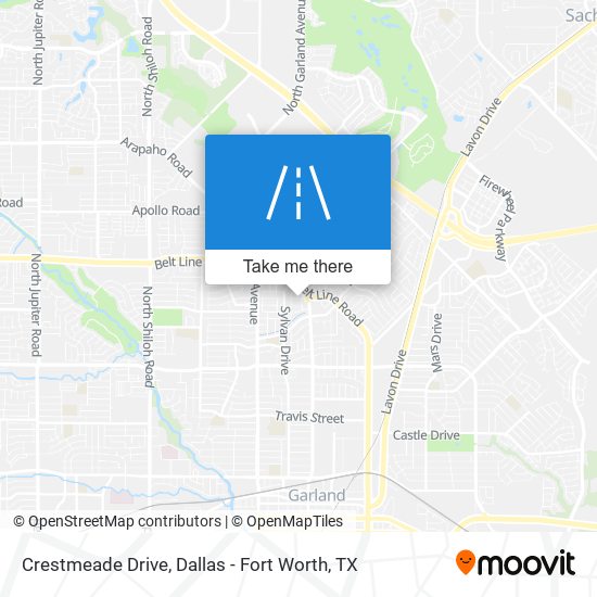 Crestmeade Drive map