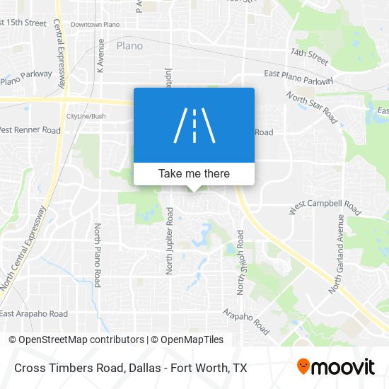 Mapa de Cross Timbers Road
