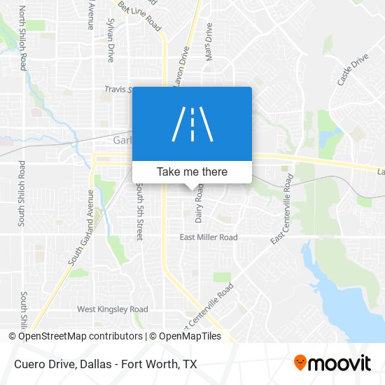 Cuero Drive map