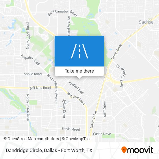 Dandridge Circle map