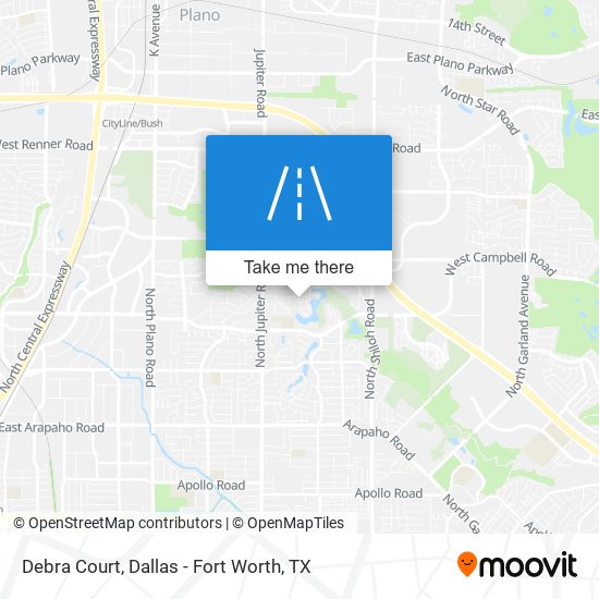 Debra Court map