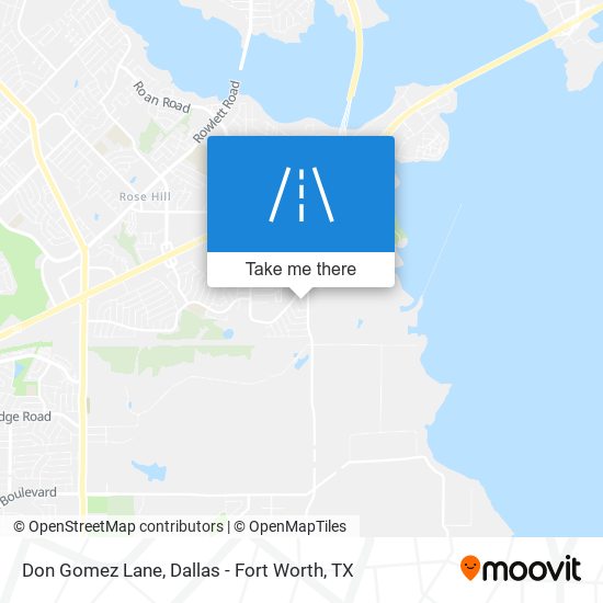 Don Gomez Lane map