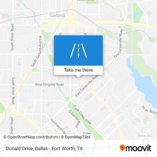 Mapa de Donald Drive