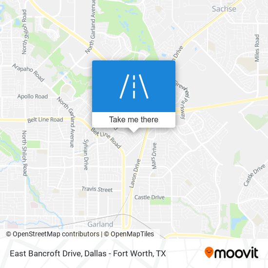 Mapa de East Bancroft Drive