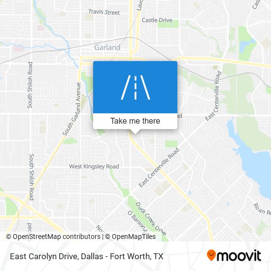 East Carolyn Drive map